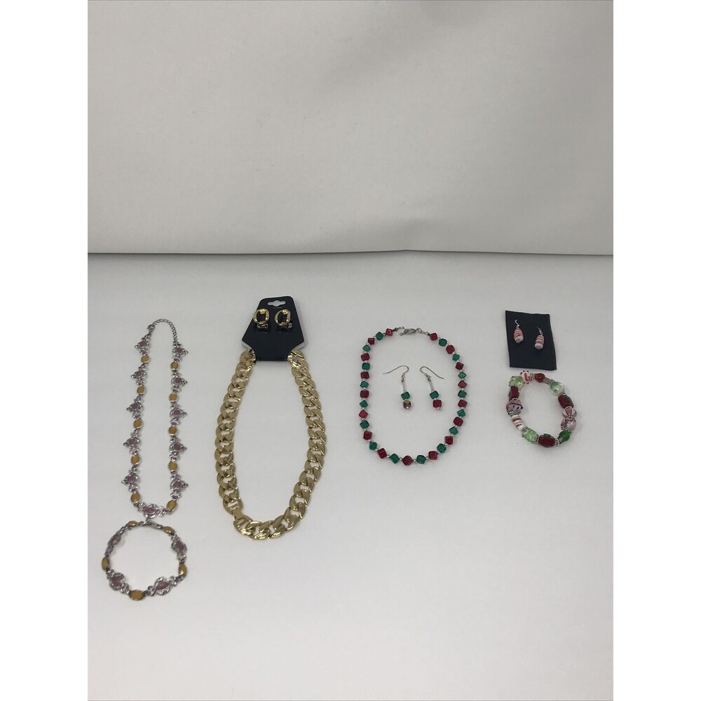 Unbranded Jewelry Sets Mixed Lot of Sets Some Necklaces Earrings Bracelets